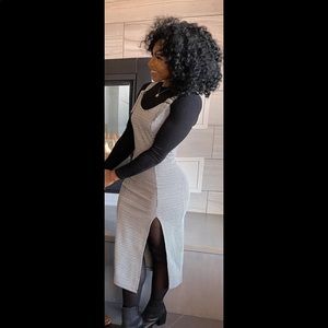 Houndstooth Dress & Face Mask Set